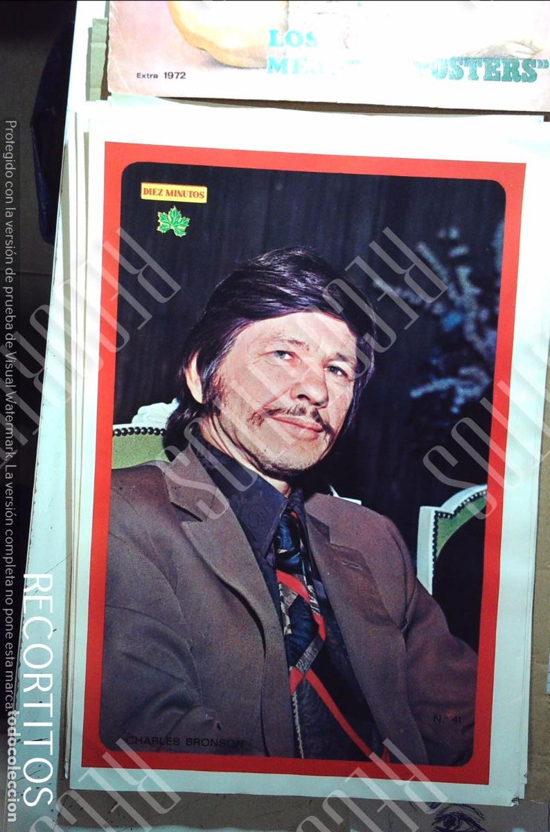 Cine: poster diez minutos 1972 charles bronson
