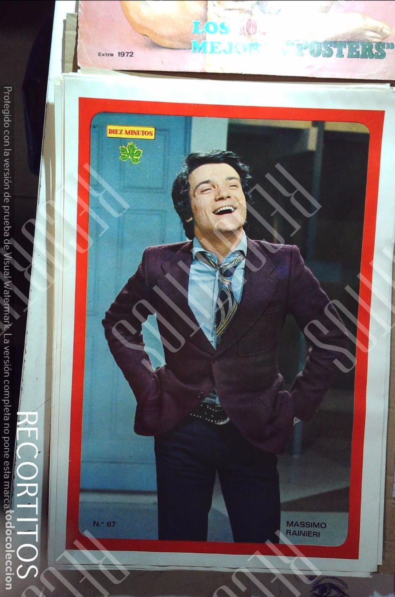 Cine: poster diez minutos 1972 massimo ranieri