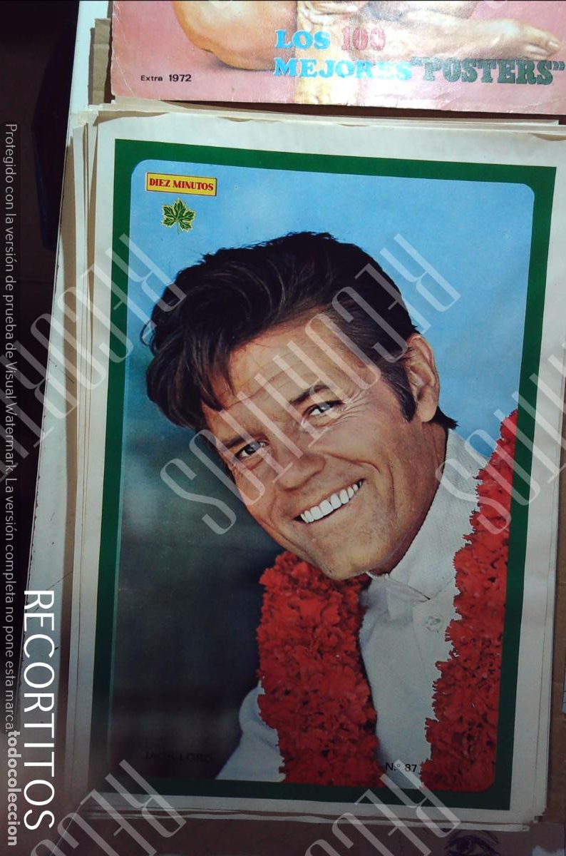 Cine: poster diez minutos 1972 jack lord hawai 5.0