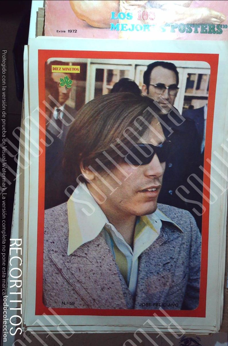 Cine: poster diez minutos 1972 jose feliciano