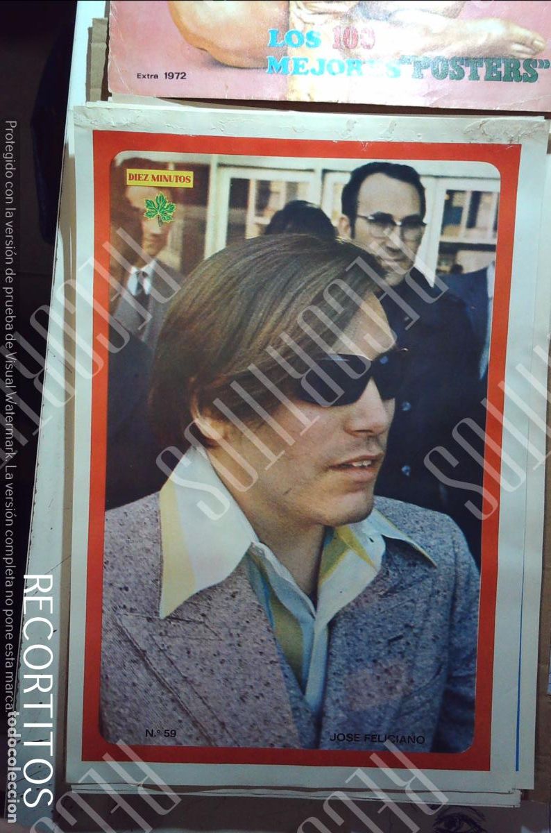 Cine: poster diez minutos 1972 jose feliciano