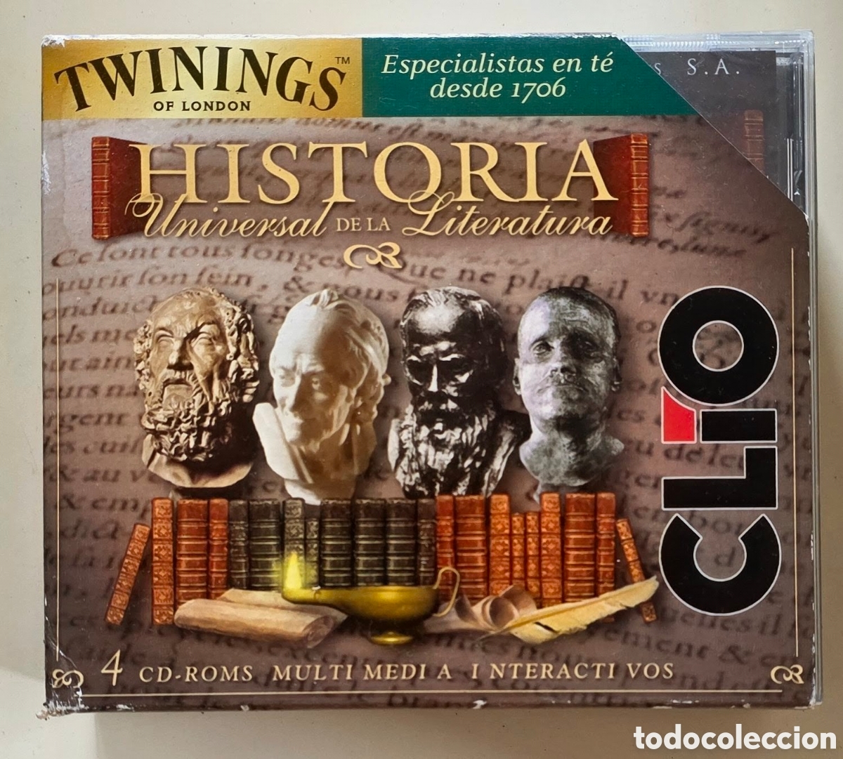 Cine: HISTORIA DE LA LITERATURA UNIVERSAL ( 4 CD ROM MULTIMEDUA INTERACTIVOS)