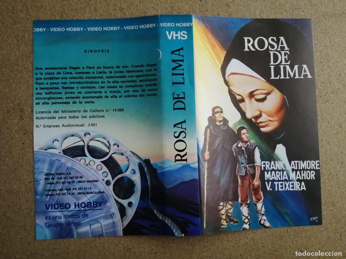 Cine: CARATULA VHS. ROSA DE LIMA (MARIA MAHOR - FRANK LATIMORE - VIRGILIO TEIXEIRA)