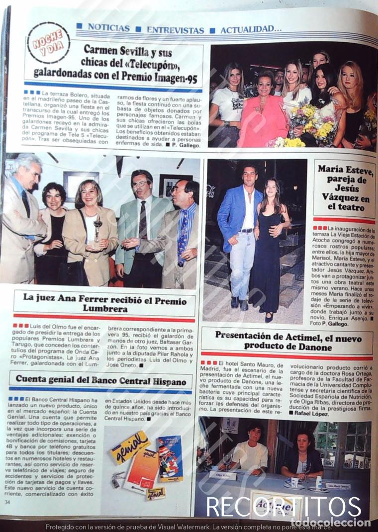 Cine: ACTIMEL MARIA ESTEVE JESUS VAZQUEZ CARMEN SEVILLA EL TELECUPON AZAFATAS BANCO CENTRAL HISPANO GENIAL