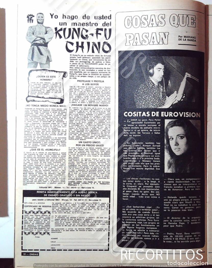 Cine: EL KUNG FU PERET GIGLIOLA CINQUETTI EUROVISION