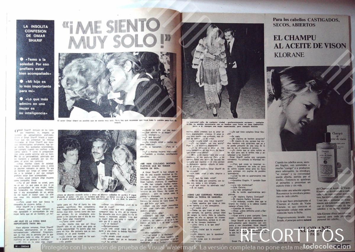 Cine: OMAR SHARIF SHARIFF SE SIENTE MUY SOLO