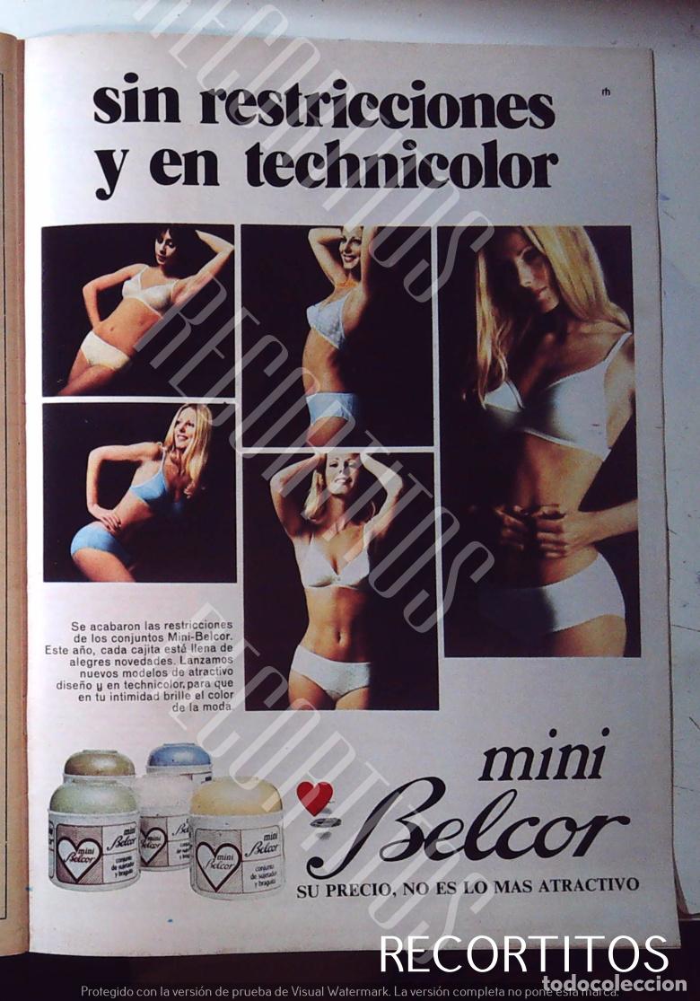 Cine: mini belcor lenceria anuncio publicidad