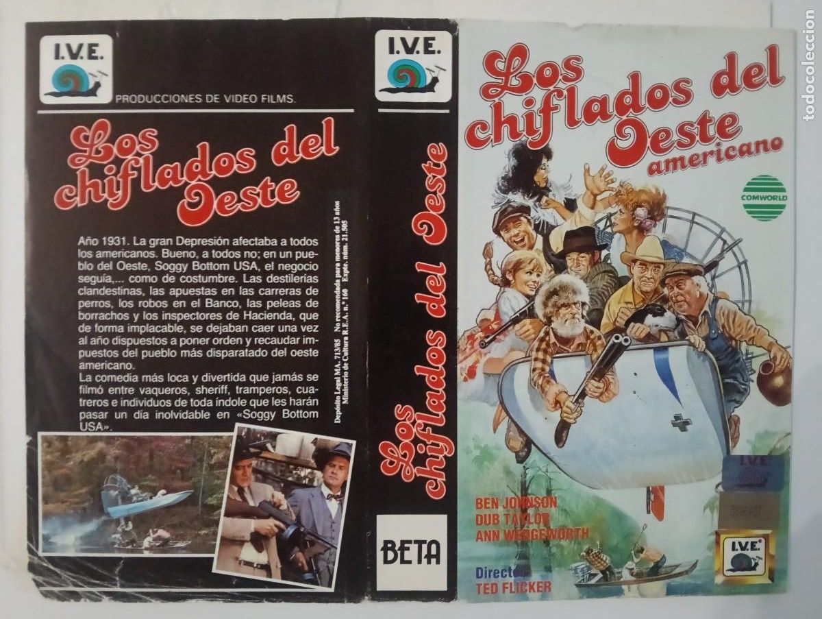 Cine: SUBASTA CARATULA - LOS CHIFLADOS DEL OESTE - IVE BETA