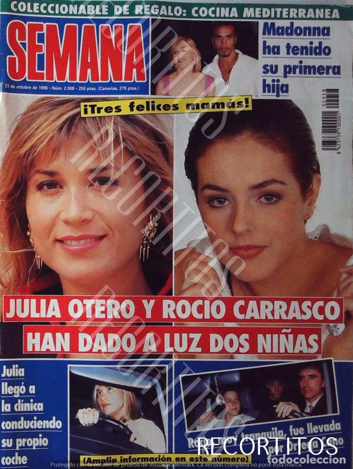 Cine: RECORTE PORTADA MADONNA MAMA DE LOURDES LOLA CICCONE CARLOS LEON JULIA OTERO ROCIO CARRASCO ROCIITO