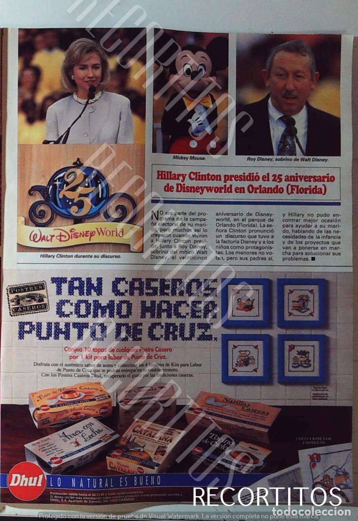 Cine: WALT DISNEY WORLD HILLARRY CLINTON MICKEY MOUSE DHUL POSTRES CASEROS FLANES GONG LI L'OREAL