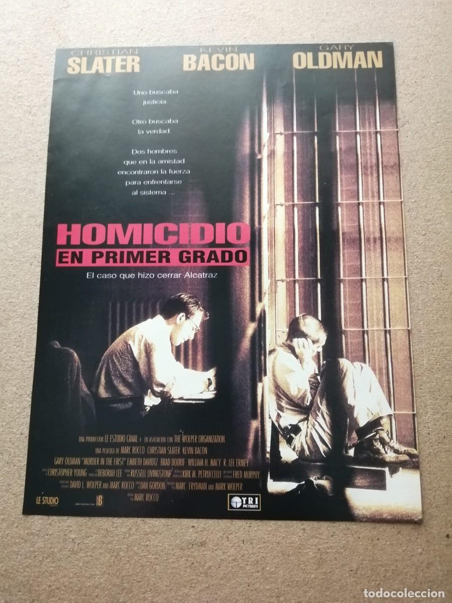 Cine: ANUNCIO PELICULA. HOMICIDIO EN PRIMER GRADO (KEVIN BACON - GARY OLDMAN)
