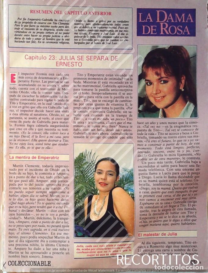 Cine: LA DAMA DE ROSA COLECCIONABLE EN TELEINDISCRETA 23 JEANETTE RODRIGUEZ CARLOS MATA
