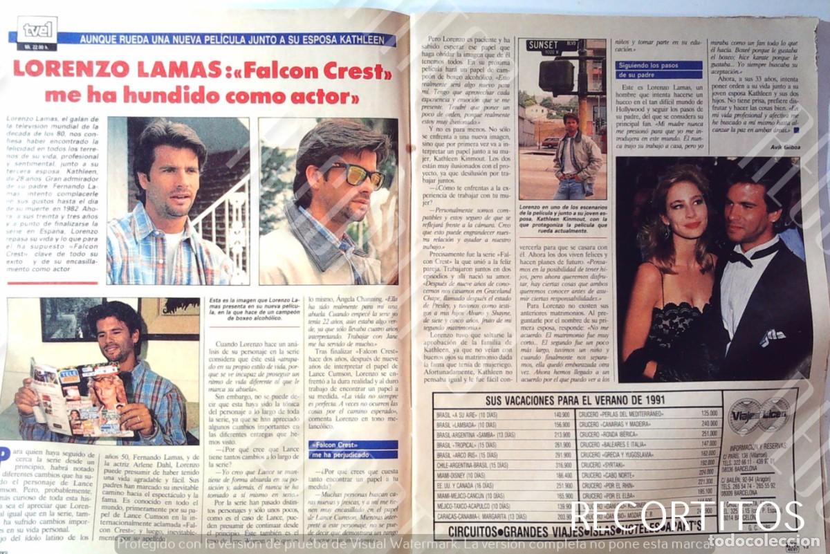 Cine: LORENZO LAMAS FALCON CREST KATHLEEN KINMOUT