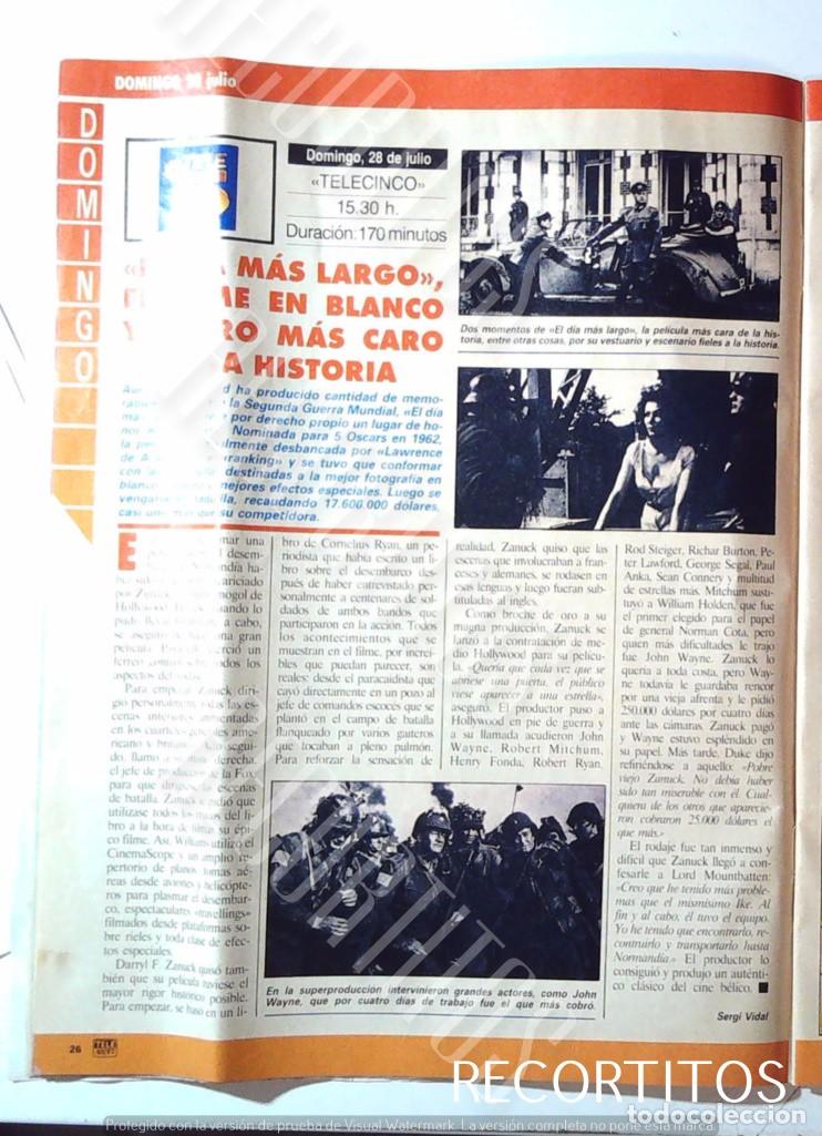 Cine: EL DIA MAS LARGO JOHN WAYNE VICTOR CAMARA TOPACIO PETER OTOOLE MEL GIBSON INTRIGA EN EL CARIBE
