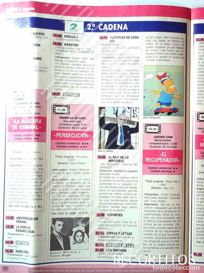 Cine: ROBERT MITCHUM TERESA WRIGHT DAVID SELBY LOS SIMPSONSRHEA PERLMAN GUILLERMO SUMMERS