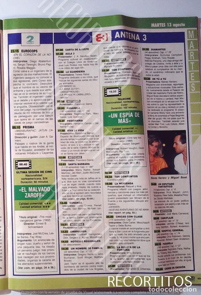 Cine: MIGUEL BOSE NIEVES HERRERO JOSE LUIS COL COLL