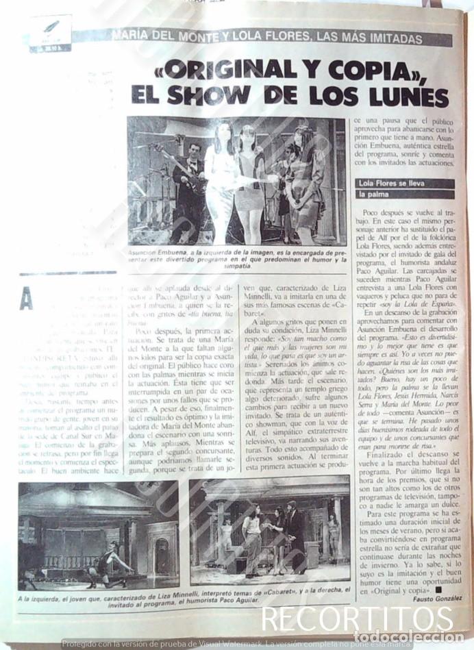 Cine: ORIGINAL Y COPIA ASUNCION EMBUENA