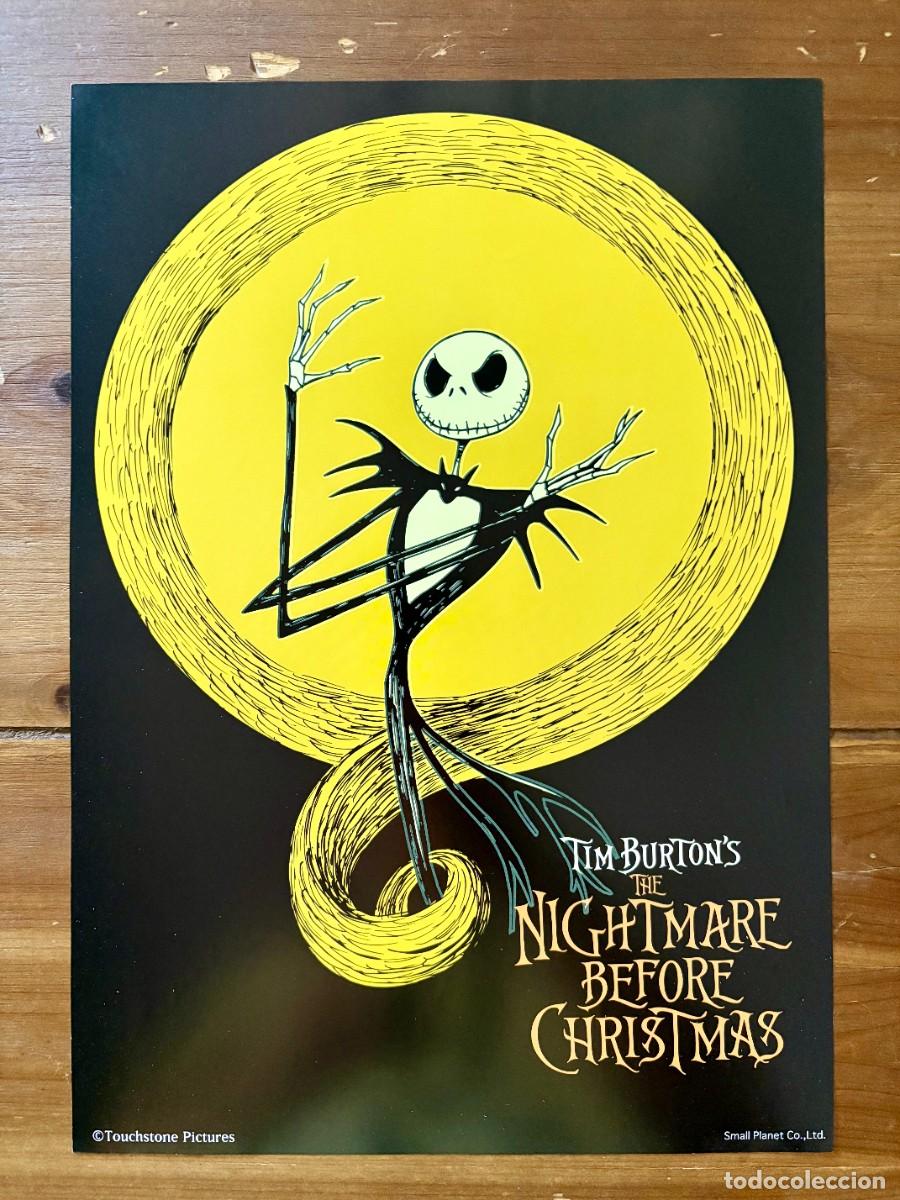 Cine: LAMINA ORIGINAL TIM BURTON BRILLA OSCURIDAD NIGHTMARE BEFORE CHRISTMAS JAPON SMALL PLANET TOUCHSTONE