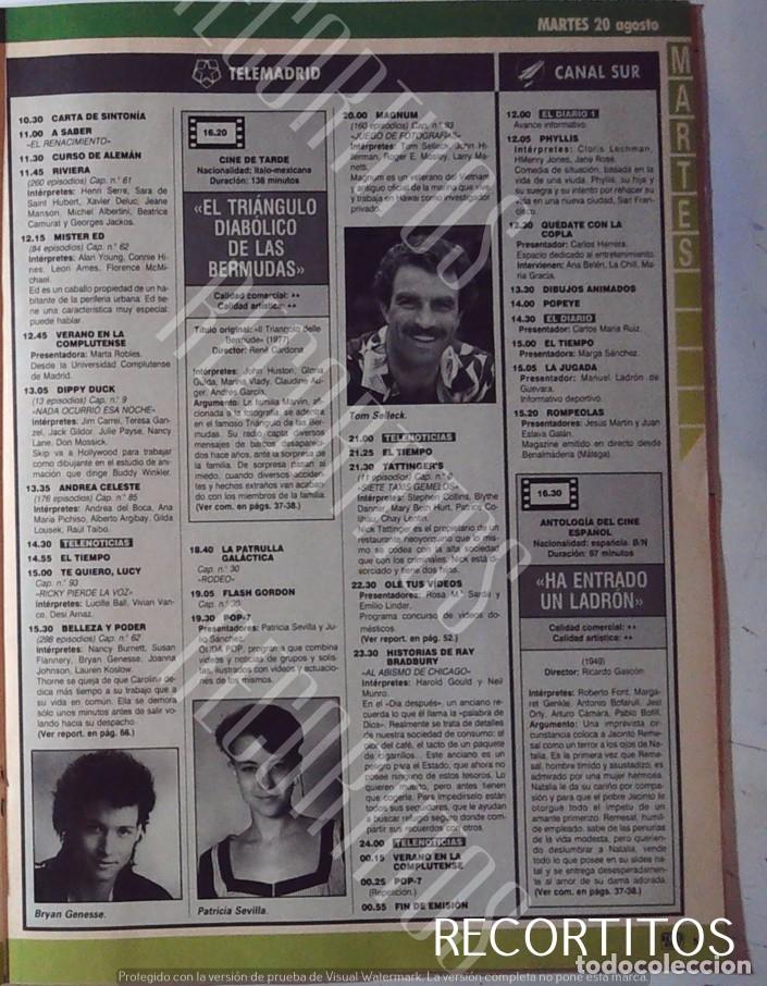 Cine: TOM SELLECK MAGNUM PATRICIA SEVILLA BRYAN GENESSE BELLEZA Y PODER ROSA MARIA SARDA ELIZABETH TAYLOR