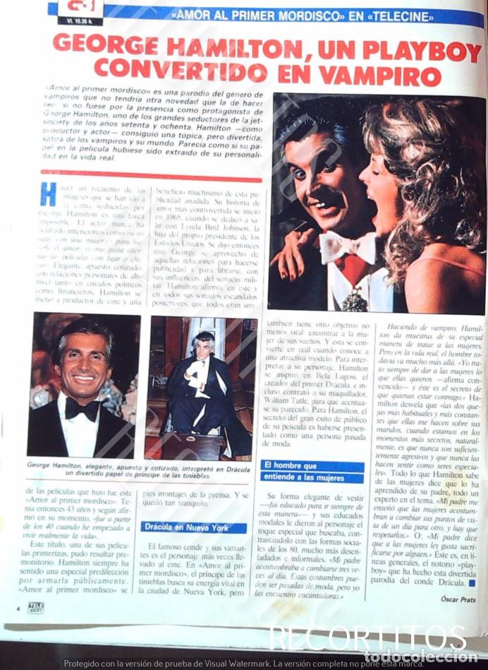 Cine: GEORGE HAMILTON AMOR AL PRIMER MORDISCO