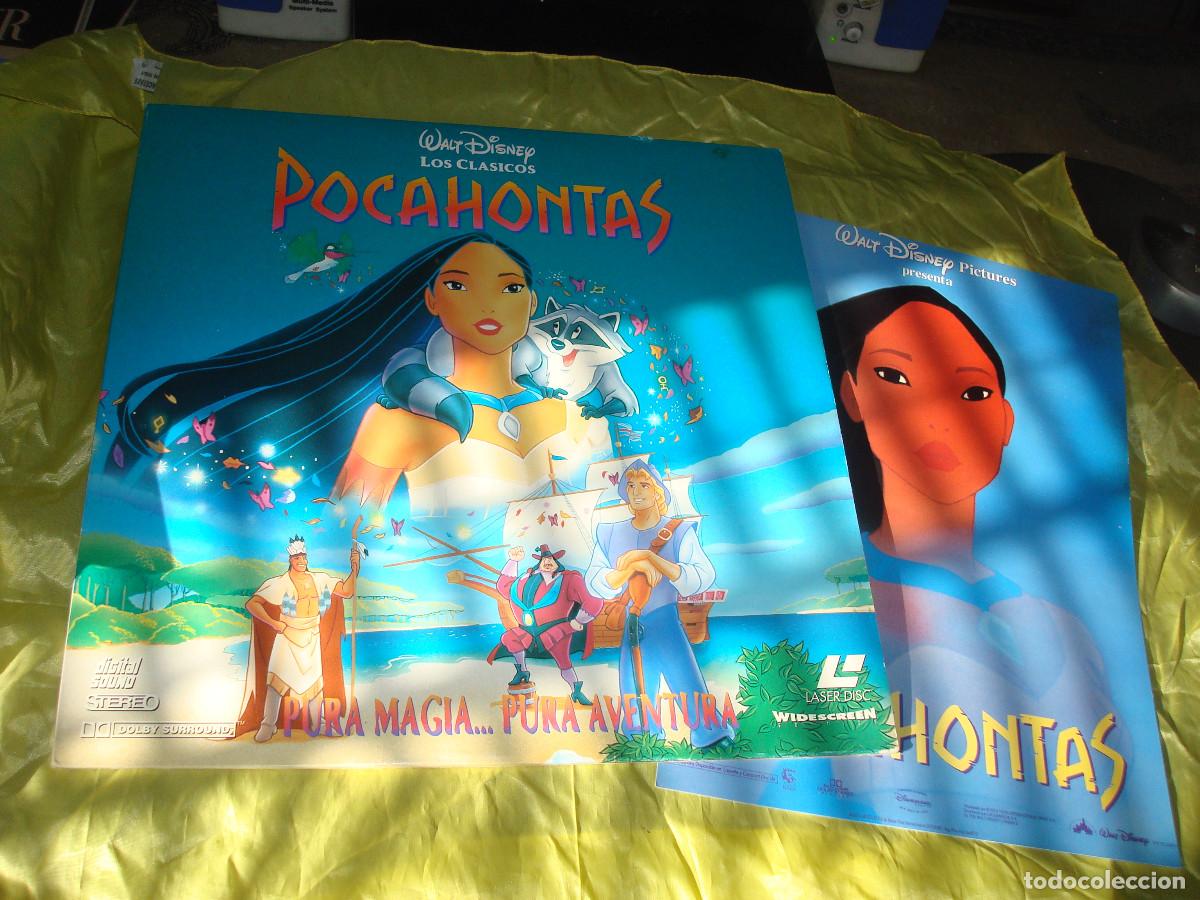 Cine: POCAHONTAS. WALT DISNEY. WIDESCREEN, 1996. CON POSTER. LASER DISC. IMPECABLE