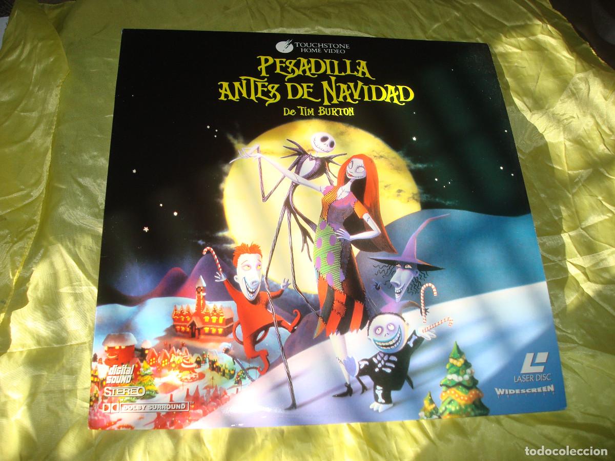 Cine: PESADILLA ANTES DE NAVIDAD. TIM BURTON. LASER DISC. IMPECABLE