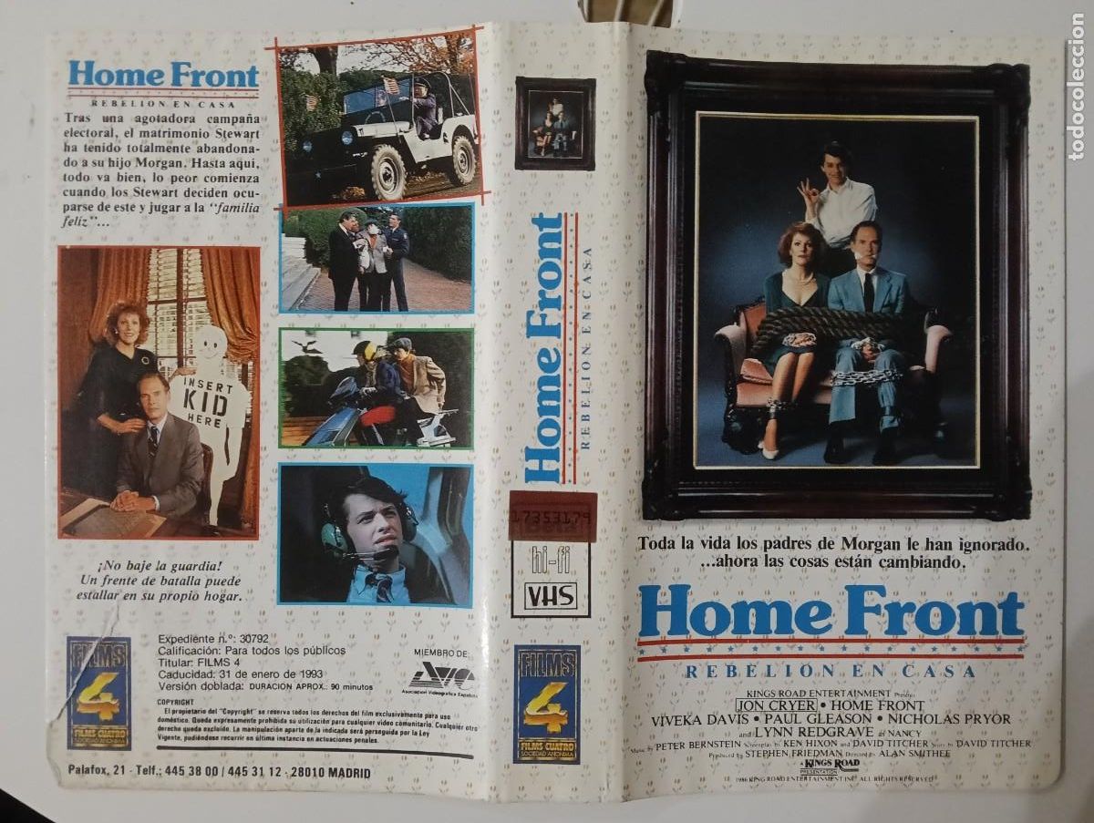 Cine: SUBASTA CARATULAS - HOME FRONT REBELION EN CASA AVE VHS
