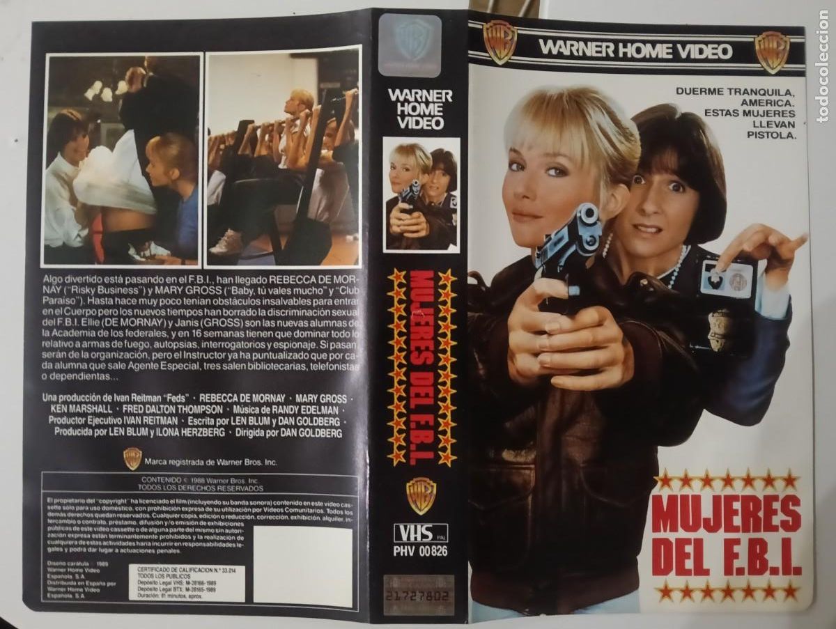 Cine: SUBASTA CARATULAS - MUJERES DEL FBI WARNER VHS