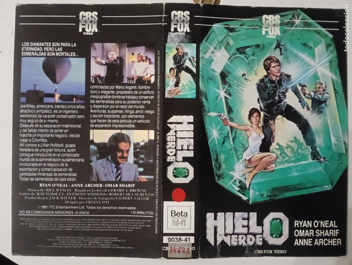 Cine: SUBASTA CARATULAS - HIELO VERDE CBS FOX BETA