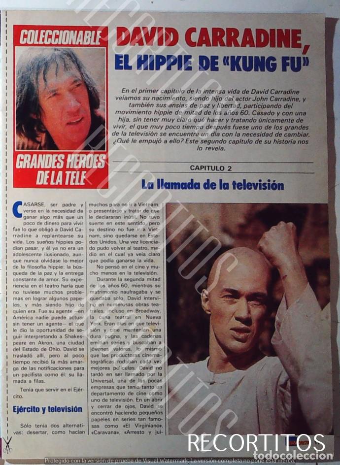 Cine: GRANDES HEROES DE LA TELE EN TELEINDISCRETA CAPITULO 2 DAVID CARRADINE KUNG FU