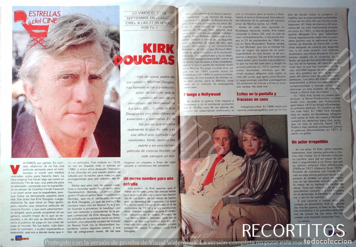Cine: KIRK DOUGLAS E L CAPITAN TRUENO EN SERIE DE TVE