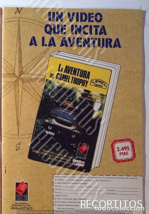 Cine: CAMEL TROPHY EN VHS ANUNCIO LANZAMIENTO EN PRENSA