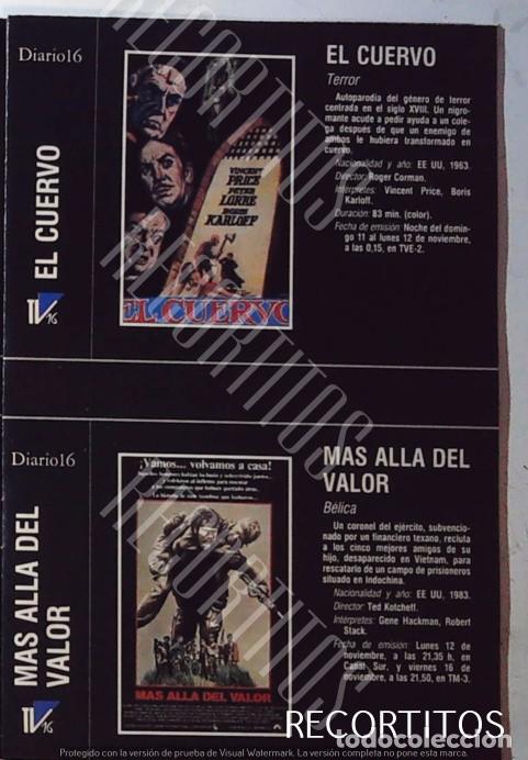 Cine: GENE HACKAMN ROBERT STACK BORIS KARLOFF VINCENT PRICE PETER LORRE EL CUERVO JEANETTE RODRIGUEZ SANT