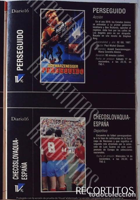 Cine: arnold schwarzenegger PERSEGUIDO EUROCOPA 90 ESPA&Ntilde;A CHECOSLOVAQUIA FALCON CREST VALERIE SUSAN SULLIV