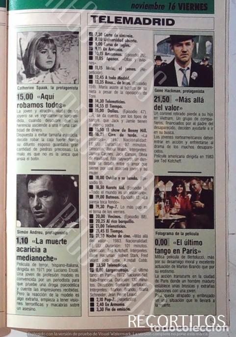 Cine: EL ULTIMO TANGO EN PARIS MARIA SCHNEIDER MARLON BRANDO GENE HACKMAN SIMON ANDREU CATHERINE SPAAK