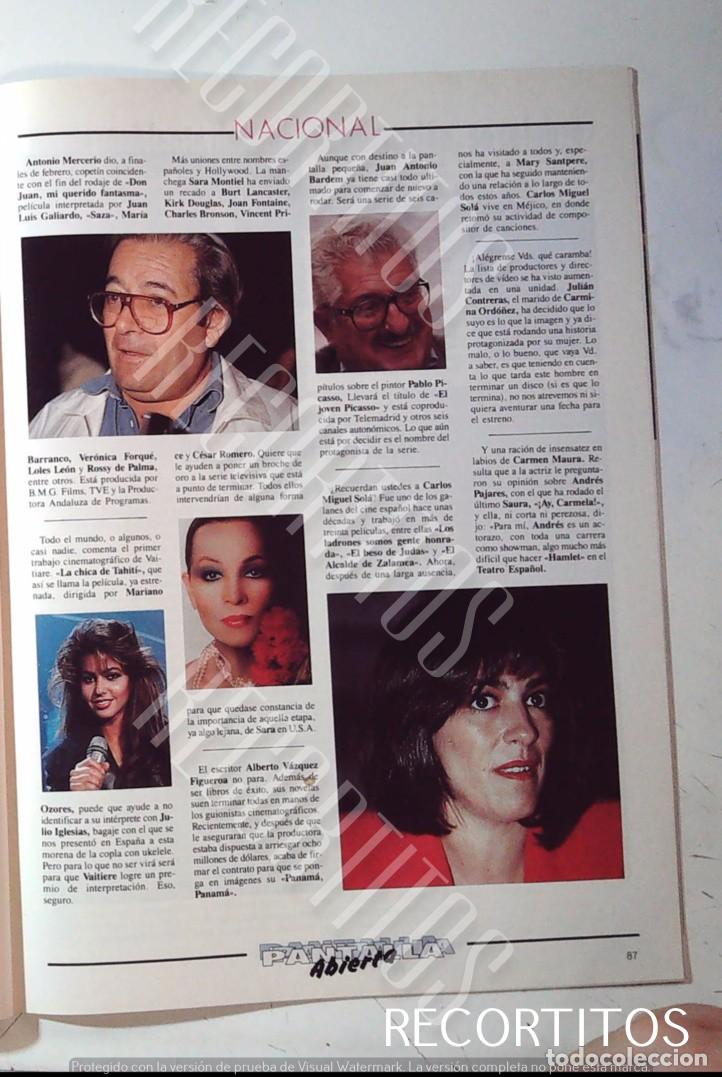 Cine: SARA MONTIEL JUAN ANTONIO BARDEM VAITIARE CARMEN MAURA ANTONIO MERCEROSALVOADOR DALI LORENZO QUINN