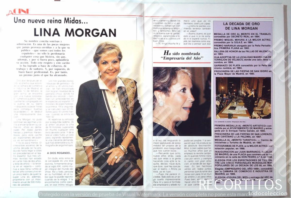 Cine: entrevista en 1990 con lina morgan empresaria del a&ntilde;o