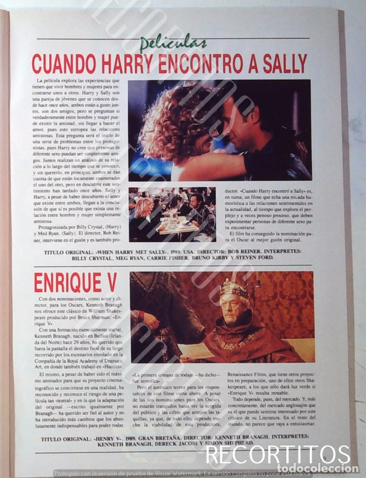 Cine: CUANDO HARRY ENCONTRO A SALLY MEG RYAN BILLY CRYSTAL CARRIE FISHER ENRIQUE V KENNETH BRANAGH