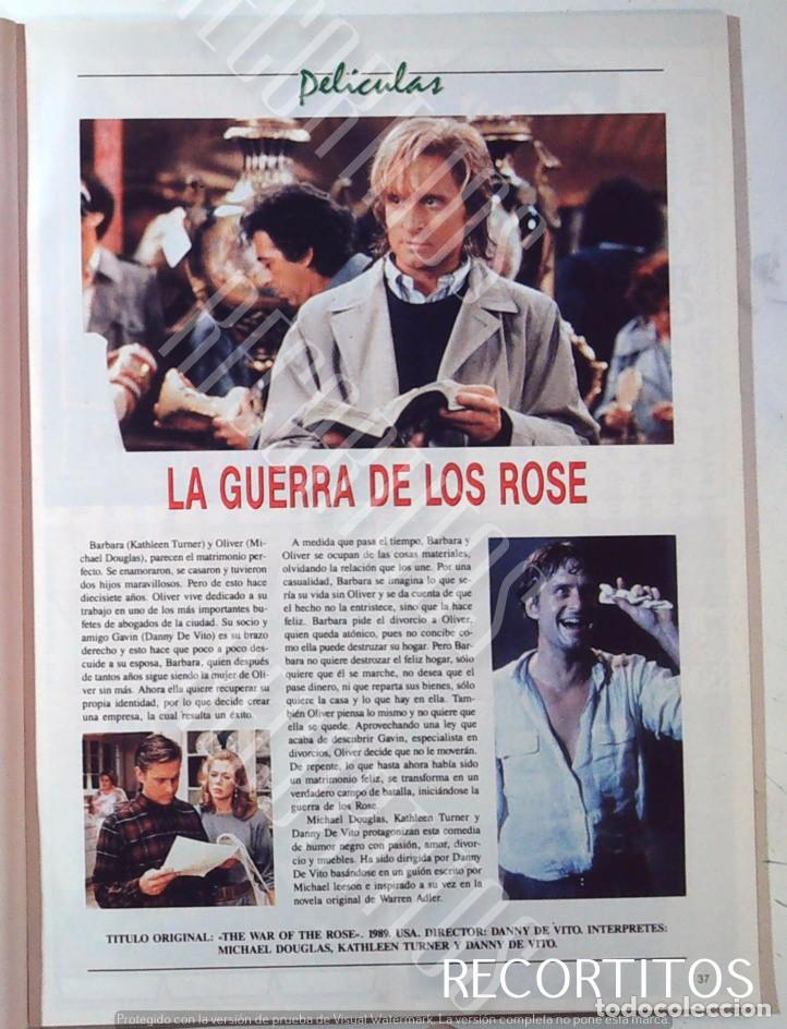 Cine: LA GUERRA DE LOS ROSE MICHAEL DOUGLAS KATHLEEN TURNER DANNY DE VITO