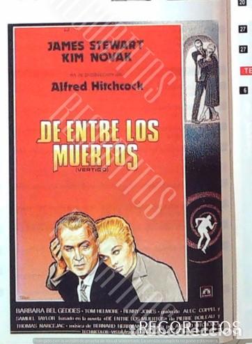 Cine: DE ENTRE LOS MUERTOS ALFRED HITCHCOCK JAMES STEWART KIM NOVAK