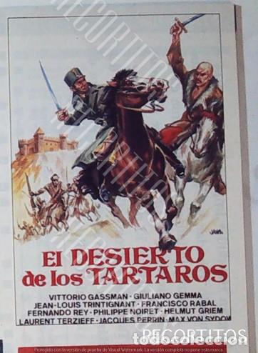 Cine: EL DESIERTO DE LOS TARTAROS GIULIANO GEMMA LEAN LOUIS TRINTIGNANT PACO RABAL VITTORIO GASSMAN FERNAN