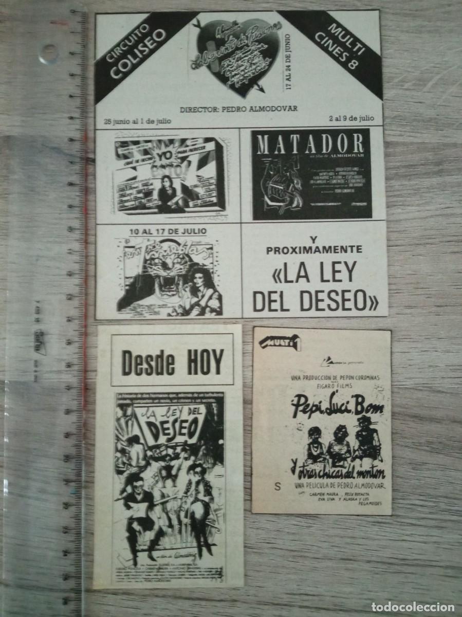 Cine: PEDRO ALMODOVAR, RECORTES DE PERIODICOS ANTIGUOS