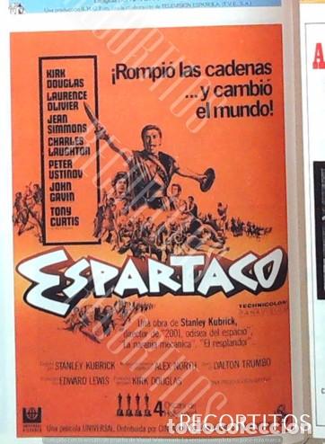 Cine: ESPARTACO KIRK DOUGLAS PETER USTINOV JEAN SIMMONS LAURENCE OLIVIER JOHN GAVIN TONY CURTIS