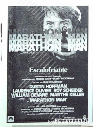 Cine: MARATHON MAN DUSTIN HOFFMAN LAURENCE OLIVIER MARTHE KELLER ROY SCHEIDER WILLIAM DEVANE