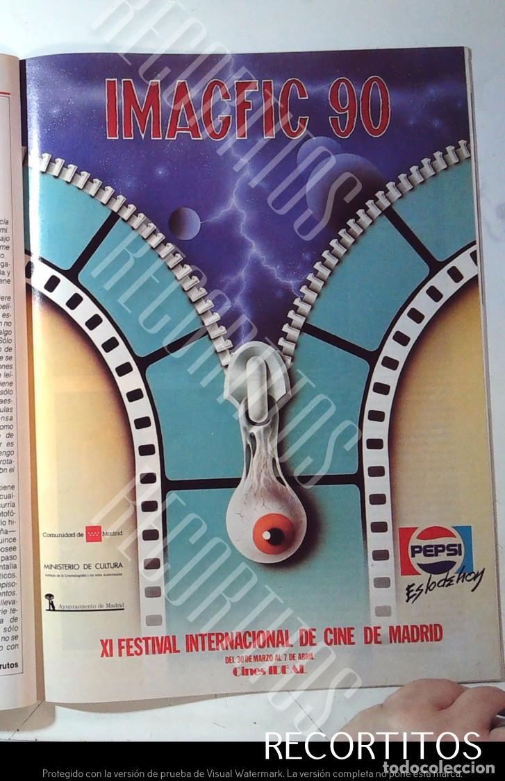 Cine: IMAGFIC 90 XI FESTIVAL INTERNACIONAL DE CINE DE MADRID PEPSI CINE DE TERROR FANTASTICO