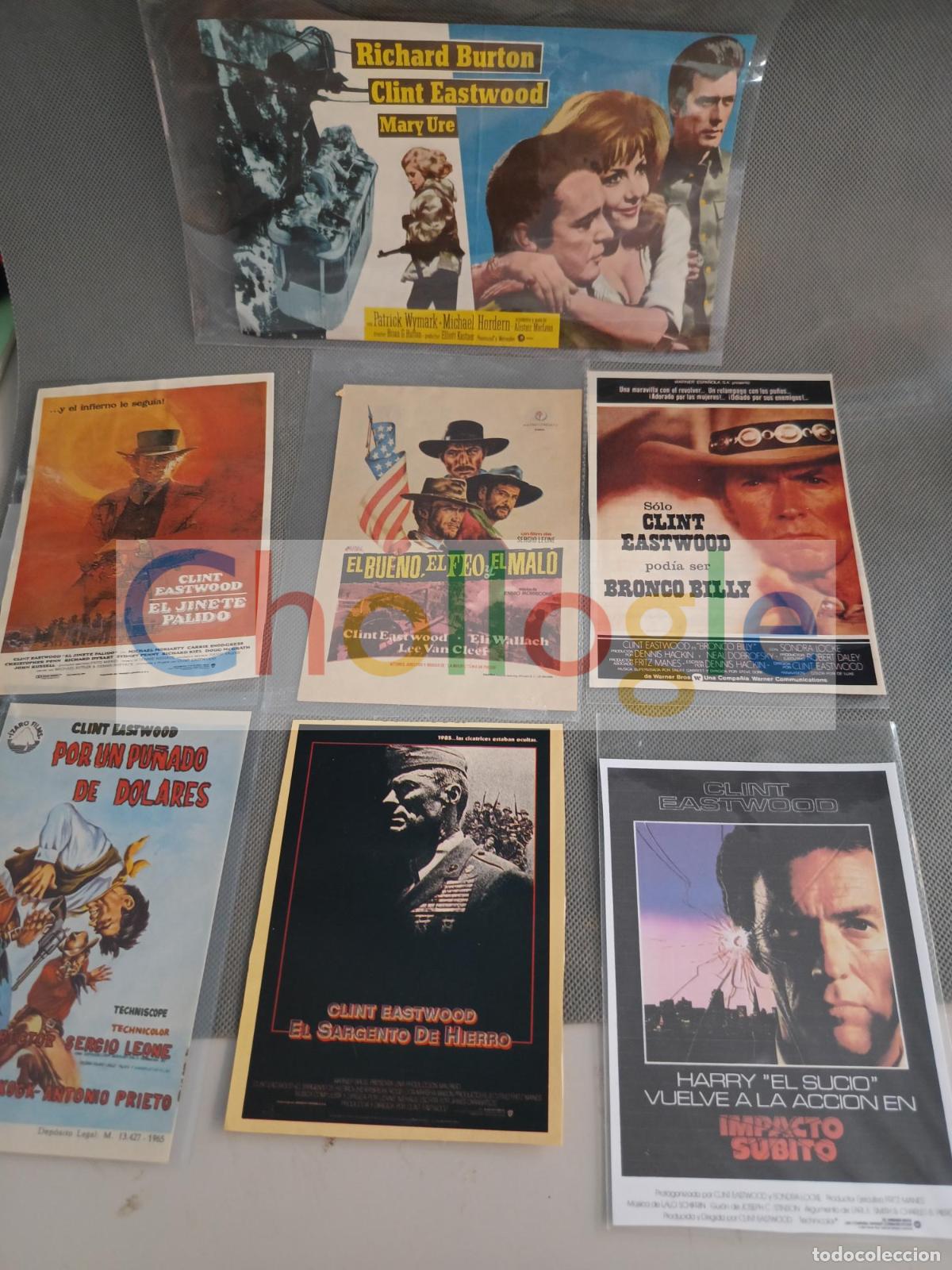 Cine: Programas de cine facsimil Clint Eastwood