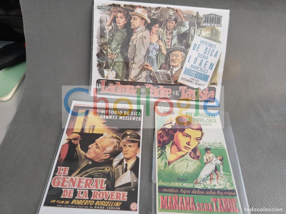 Cine: Programas de cine facsimil Vittorio de Sica