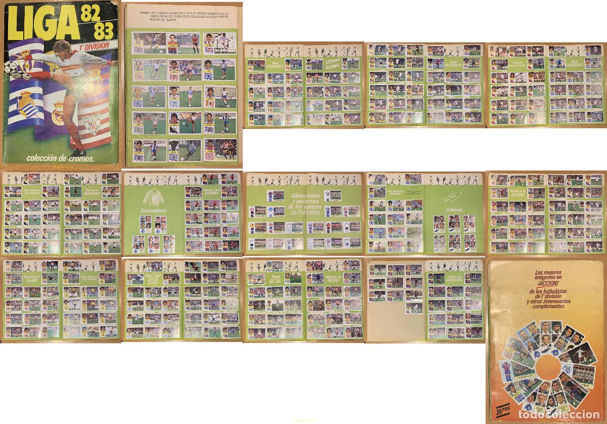 Cine: ALBUM CROMOS FUTBOL LIGA 1982 - 1983 COMPLETO 355 cromos diferentes