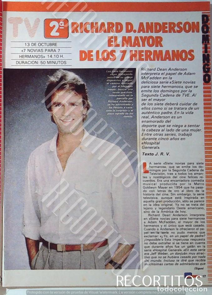 Cine: RICHARD DEAN ANDERSON MCGYVER MACGYVER 7 HERMANOS