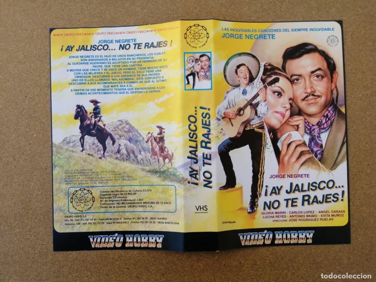 Cine: CARATULA VHS. AY JALISCO NO TE RAJES (JORGE NEGRETE - GLORIA MARIN)